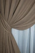Комплект штор на люверсах VR-Textil Микровелюр SPARTA № 1033ш 150х270 см 2 шт Светлое какао (37-0118) - изображение 4