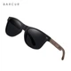Сонцезахисні поляризаційні окуляри BARCUR BC4235 Matte Black з дерев'яними дужками для чоловіків та жінок - зображення 1
