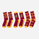 Набір дитячих шкарпеток 3 пари Distrineo Harry Potter - Gryffindor socks One size Червоний (4895205602700) - зображення 6