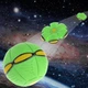 Летающий складной игровой мячик Flat Ball Disc мяч-трансформер для активных игр на природе и дома зеленый (kt -6055) - изображение 5