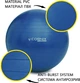 М'яч для фітнесу (фітбол) Cornix 75 см Anti-Burst XR-0025 Blue - зображення 6