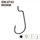 Крючки MiniMax Worm SW-0743 # 3/0 BLN 5шт. ring - изображение 1