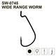 Гачки MiniMax Wide Range Worm SW-0745 # 2/0 BLN 5шт. ring - зображення 1