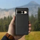 Кожаная накладка Stenk Cover для Google Pixel 7 Pro Чёрная (76883) - изображение 3