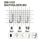 Гачки MiniMax Baitholder- Bh SW-1101 #10 BLN 5шт. ring - зображення 2