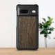 Кожаная накладка Stenk WoodBacker для Google Pixel 7 Чёрная (76942) - изображение 1