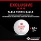 Шарики Donic Exclusive 3* 40+ White 3pcs - изображение 5