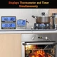 Термометр пищевой ThermoPro TP-17 цифровой, для мяса с таймером ЖК-Дисплей 2 щупа Silver - изображение 5