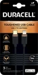 Кабель Duracell KEVLAR BRAIDED TYPE-C to Lightning 1 м Black (USB9012A) - зображення 1