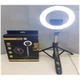 Лампа кольцевая комплект LED 20 cm 8" Q05S 80 pcs 3000K-6500K batter with tripod stand - изображение 3