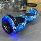 Гироборд SMART BALANCE U8 Infinity 2024 Голубой камуфляж с Bluetooth колонкой и LED – подсветкой колес - изображение 1