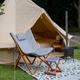 Крісло розкладне Bo-Camp Bloomsbury L Сірий - зображення 19