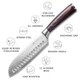 Нож шеф повара Paundin Santoku Knife 7 дюймов - изображение 3