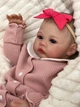 Виниловый ПУПС с бантом ручной работы Baby Born - настоящий младенец! Кукла с живыми глазами, с соской - изображение 2
