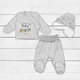 Распашонка Dexter`s ползунки и чепчик hello baby 56 см - изображение 1