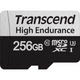 Карта памяти microSD 256Gb Transcend High Endurance class 10 UHS-I U3 + SD адаптер (TS256GUSD350V) - изображение 1