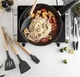 Набір кухонного приладдя Kitchen Set 12 предметів Силіконові аксесуари для кухні з підставкою чорний - зображення 4