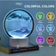 Настольная песочная лампа, ночник в виде песочных часов RGB песочные часы 3D картина - изображение 5