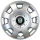 Автомобільні модельні ковпаки R15 Skoda (зелена) 304 4шт, SJS, сріблясті - изображение 1
