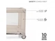Ліжко-манеж Joy 2, Kinderkraft (beige), 00-00305255 - зображення 4