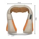 Роликовый массажер для шеи, плеч и всего тела с подогревом Massager of Neck Kneading 4 кнопки - изображение 2