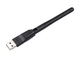 USB Wi-Fi адаптер RT8188 з поворотною антеною мережна карта з LED індикатором (562402207-1) Чорний - зображення 11