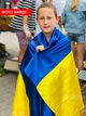 Прапор України державний, великий Smart, стрейч-атлас 90 х 141 см синьо-жовтий, кишеня під древко - зображення 2