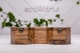Сотова коробочка з дерева горіха для годинників з ініціалами EcoWalnut Сотова скринька для 5 годинників з дерев'яною кришкою - зображення 2