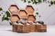 Сотова коробочка з дерева горіха для годинників з ініціалами EcoWalnut Сотова скринька для 5 годинників з дерев'яною кришкою - зображення 8