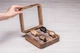 Коробочка для хранения наручных часов с логотипом EcoWalnut Цельная шкатулка для 4 часов со стеклянной крышкой - изображение 8