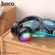 Наушники беспроводные Bluetooth c подсветкой HOCO Focus BT headphones W48 |BT5.3, AUX/BT/TF, 46h| Black - изображение 3
