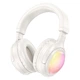 Наушники беспроводные Bluetooth c подсветкой HOCO Focus BT headphones W48 |BT5.3, AUX/BT/TF, 46h| white - изображение 1