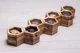 Органайзер коробочка в форме сот для часов с персонализацией EcoWalnut Сотовая шкатулка для 7 часов со стеклянной крышкой - изображение 8