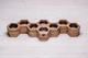 Настольная коробочка органайзер в форме сот для часов с логотипом EcoWalnut Сотовая шкатулка для 8 часов со стеклянной крышкой - изображение 3