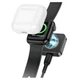 Бездротовий зарядний пристрій для Apple Watch 1- 9/ SE / Ultra Hoco (2,5 Вт, Metal). Black - зображення 4