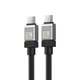 Кабель Type-C на Type-C з підсвічуванням Baseus CoolPlay Series Fast Charging (2m, 100W, 5A, 480Mbps). Black - зображення 2