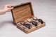 Органайзер подставка на 6 ячеек для хранения часов EcoWalnut Цельная шкатулка для 6 часов с деревянной крышкой - изображение 1
