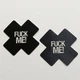 Стикини наклейки на грудь крестики с надписью fuck me Honey Fashion Accessories One Size черный (3-123) - изображение 2