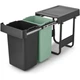 Бак для сміття Brabantia Sort&Go 2шт x 15 л темно-сірий (232503) - зображення 1