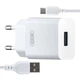 МЗП XO L99 ( EU ) 2.4A Home charger with TYPE-C cable ( NB103 ) White - зображення 1