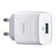 СЗУ Hoco C72Q Glorious single port QC3.0 charger (EU) White - изображение 1