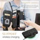 Чехол-кошелек CaseMe Retro Leather с манитом и ремешком для Samsung A14 Черный - изображение 5