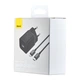 МЗП Baseus Super Si Quick Charger Type-C 20W EU with Cable Type-C to Lightning 1m Sets Black - зображення 2