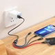 Кабель Hoco X76 4-in-1 Super charging cable ( iP + iP + Type-C + Microsoft ) Black - зображення 4