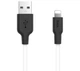 Кабель Hoco X21 Plus Silicone charging cable Lightning 2m Black&White - изображение 3