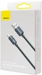 Кабель Baseus Crystal Shine Series Fast Charging Data Cable USB to iP 2.4A 2m Black - зображення 4
