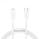 Кабель Baseus Superior Series Fast Charging Data Cable Type-C to iP PD 20W 0.25m White - изображение 3