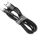 Кабель Baseus cafule Cable USB For lightning 1.5A 2M Gray + Black - зображення 2
