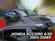 Дефлекторы окон (ветровики) HEKO для Honda Accord 2002-2008 4D вставные 4 шт Sedan - изображение 7