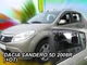 Ветровики для Renault Sandero/Stepway 2008-2012 (+OT) (Heko) 13106 - изображение 3